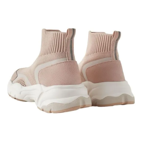ZARA Kids | Pink | KNIT HIGH-TOP SNEAKERS