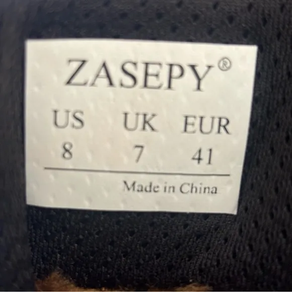 Zasepy Waterproof Hiking Boots Lightweight Fur Lined Mid Ankle Boot Brown Size 8