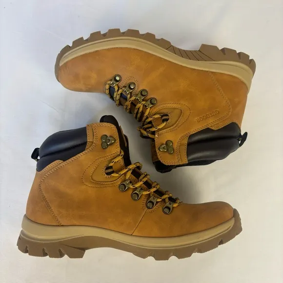 Zasepy Waterproof Hiking Boots Lightweight Fur Lined Mid Ankle Boot Brown Size 8