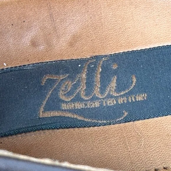 Zelli Genuine Alligator Brown Loafers Mens Size 11.5 M Italy