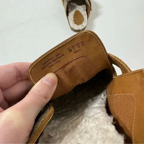 Zodiac Maui Tweed Shearling Lined Clog Mules Size 9