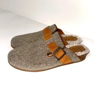 Zodiac Maui Tweed Shearling Lined Clog Mules Size 9