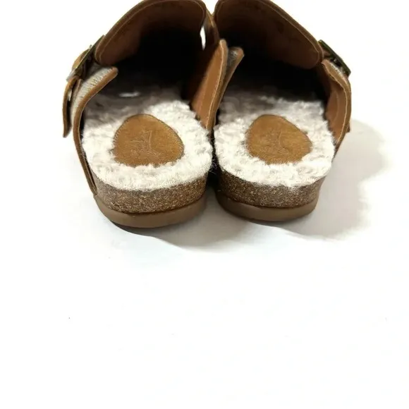 Zodiac Maui Tweed Shearling Lined Clog Mules Size 9