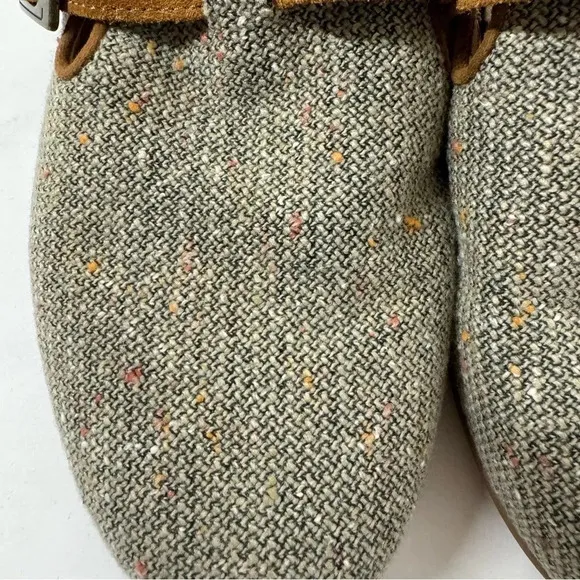 Zodiac Maui Tweed Shearling Lined Clog Mules Size 9